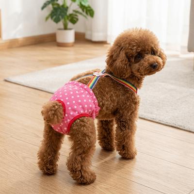 Breathable Dog Physiological Pants Washable Dog Heat Pants Cute Pet Sanitary Pants Heat Cycle