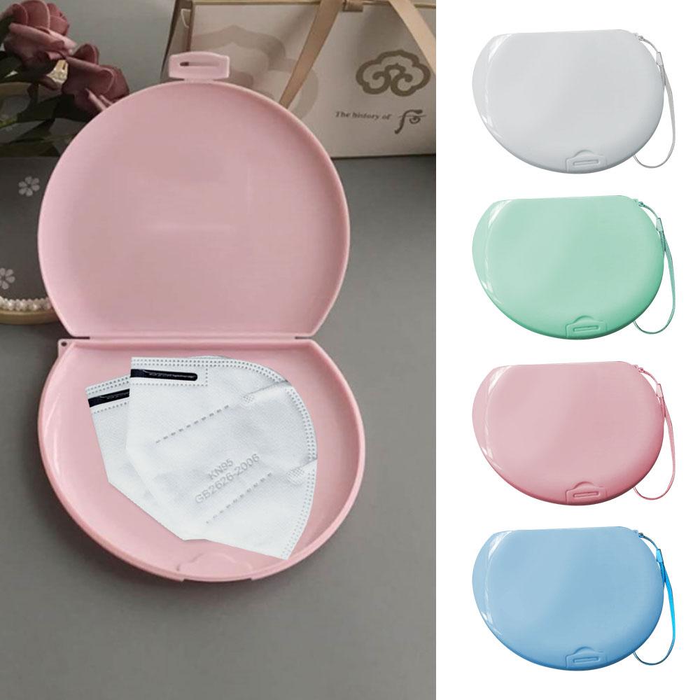 Полукруглый Портативный Чехол для Закрытия Лица, Маска для Рта, Чехол-Контейнер для Хранения, Сумка для Хранения Масок для Лица