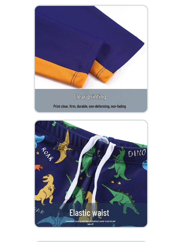 Комплект раздельного купальника для мальчиков: Профессиональные солнцезащитные плавки для детей 2025