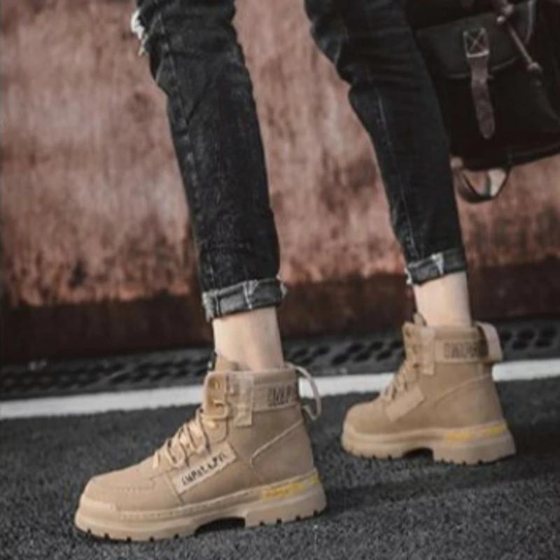 Мужская обувь Зима Мужские кроссовки Спортивные ботинки Теплые Нескользящие Трендовые 2025 Y2k Удобные Предлагает Винтаж Размер 45 Низкая цена