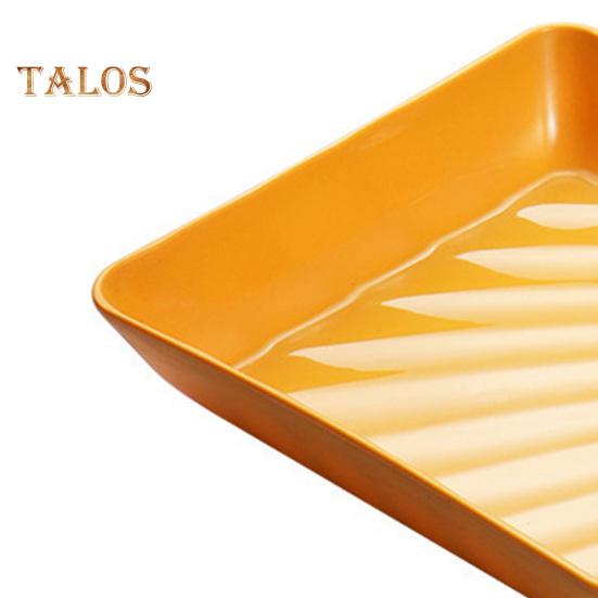 Диетическая тарелка с соусом для макания. Многоцелевая квадратная полезная секционная тарелка пищевого качества для ресторана.