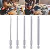 5pcs Magnetic Ballhead End Hex Screwdriver Bit Set,  Alloy Steel, Long Reach 100mm