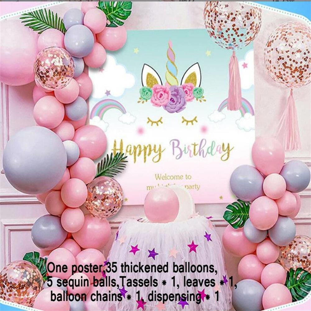 35 шт. Розовые/Зеленые Большие Шары Перламутровые Латексные Шары Золотое Конфетти Шары Динозавры для Дня Рождения Свадеб Вечеринки Украшения