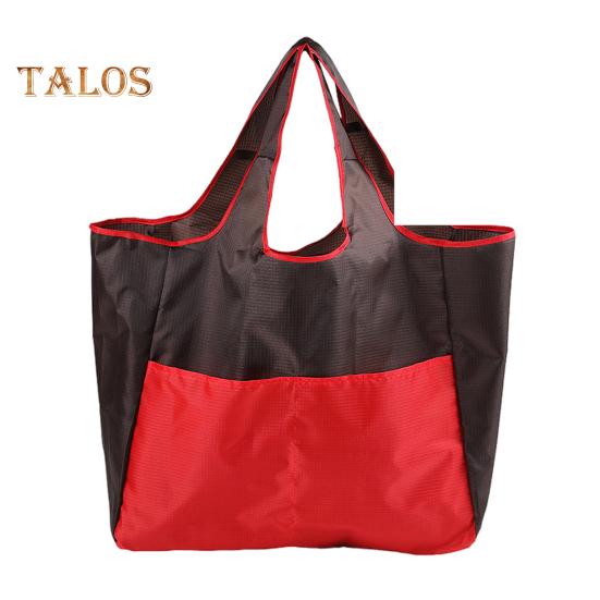 Складная сумка для покупок, многоразовая дорожная сумка для продуктов, усиленные швы, прочные ручки, вместительная сумка через плечо