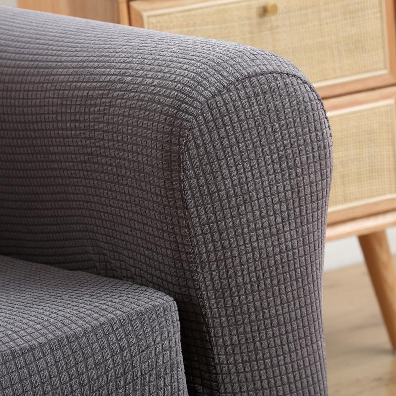 Club Tub Chair Slipcover ,Stretch Spandex Removable Geometric Pattern Armchair Covers ,Small Sofa Furniture Protector Used For Family Room