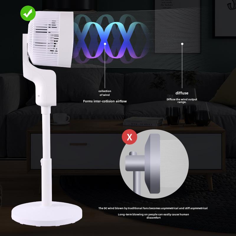 Camel Air Circulation Floor Fan with Remote, Timer, and 360° Oscillation