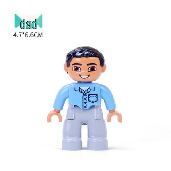 Совместимо с LEGO Duplo: Крупные блоки, Аксессуары, Фигурки, Минифигурки, Куклы, Персонажи и Профессиональные роли (например, Полиция)