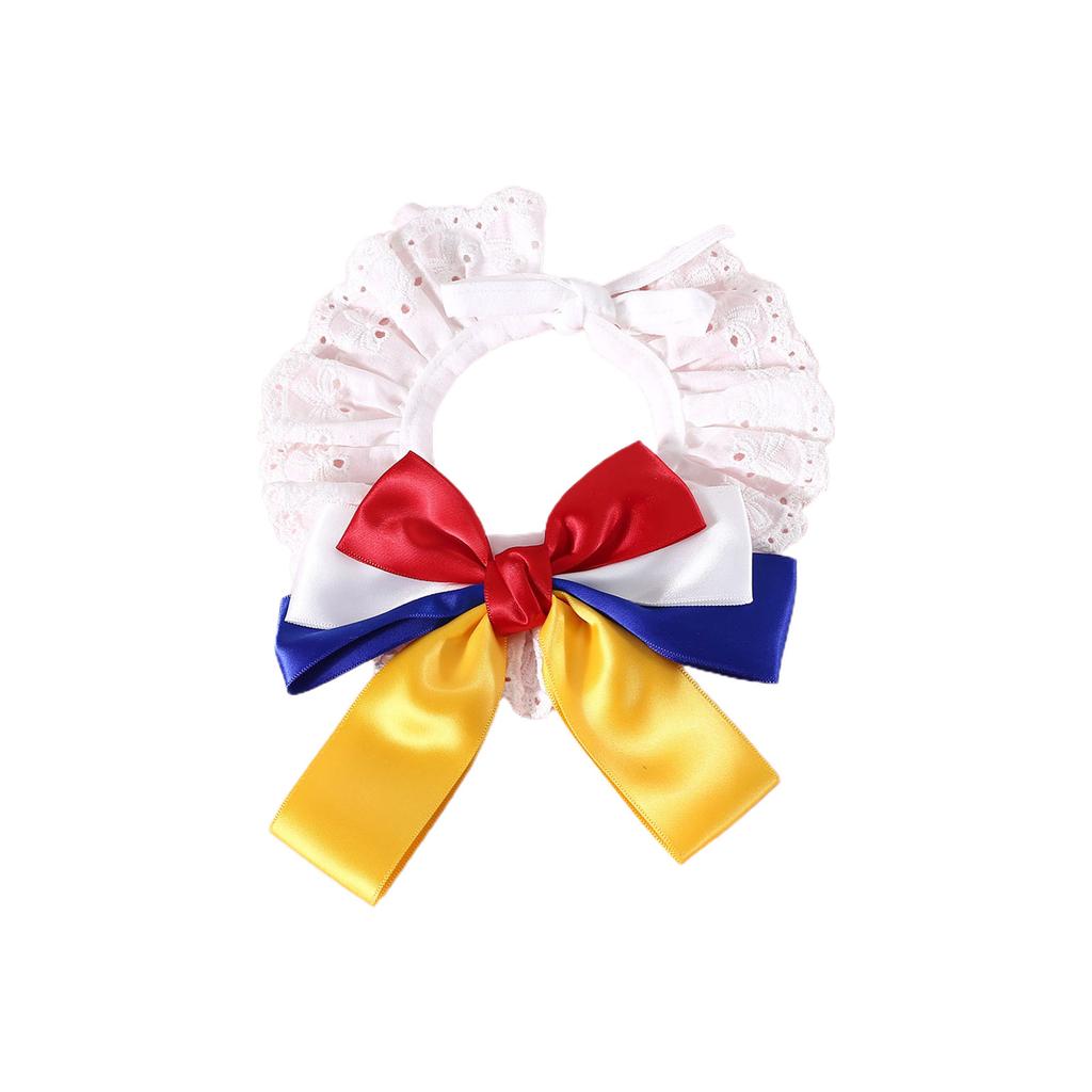 Кружевной ошейник-бантик для кошек и собак, модный галстук, праздничный галстук для домашних животных, костюмный ошейник, регулируемый галстук для домашних животных