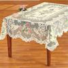 Lace Tablecloth Round White IN HAND Floral Rose Cover Elegant Dining Table