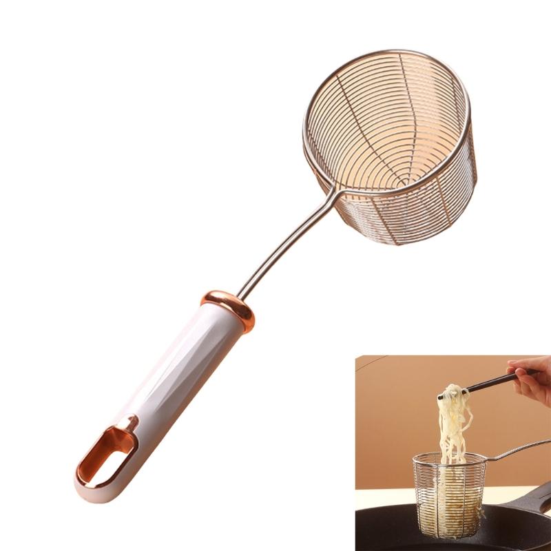 Stainless Steel Colander Deepening Skimmer Ergonomic Handle Colander Spoon Household Kitchen Cooking Accessories