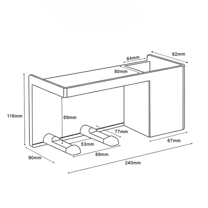 Hair Dryer Rack Non Perforated Bathroom Wall Mounted Hair Dryer Storage Rack Bathroom Air Duct Storage Rack Placement Rack