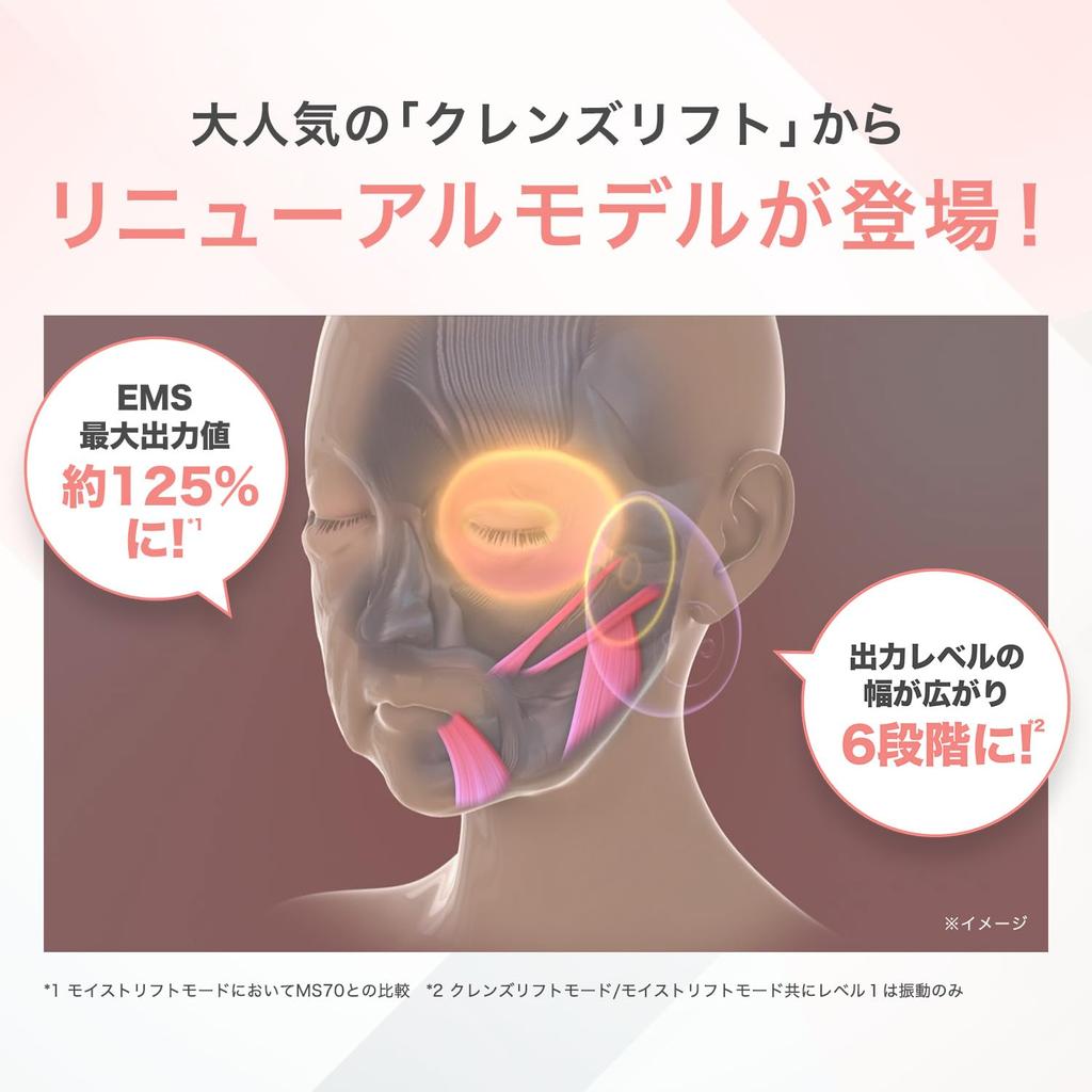 Meise Cleanse Lift Plus Щетка для очищения лица EMS MS71L Синяя Ya-Man
