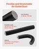 Diesel Heater Pipe Duct Vent Kit, 75mm Heater Pipe Warm Air Outlet Vent Set with Y-Shaped Connector & Air Duct Clamps, Parking Heaters Air Ducts Vent