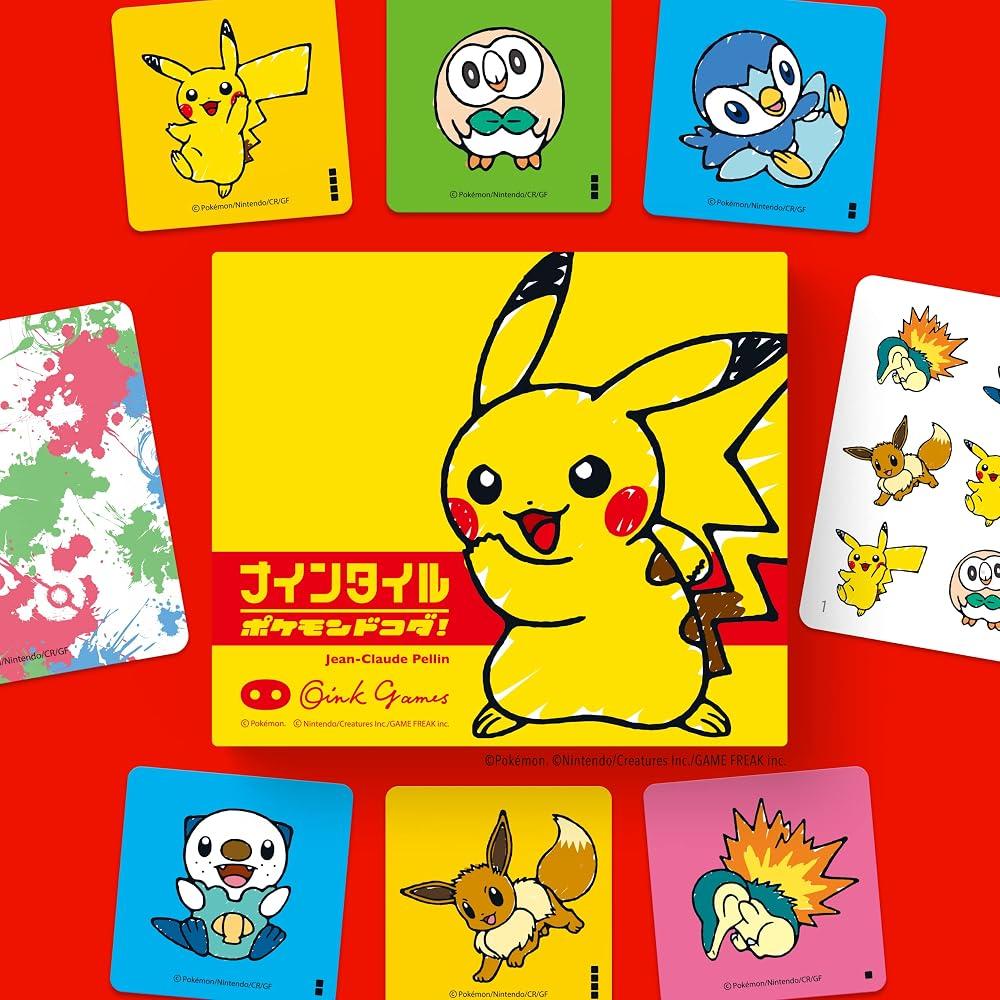 Oink Games Настольная игра Nine Tiles Pokémon Doko Da для возраста 6+ 2-4 игрока