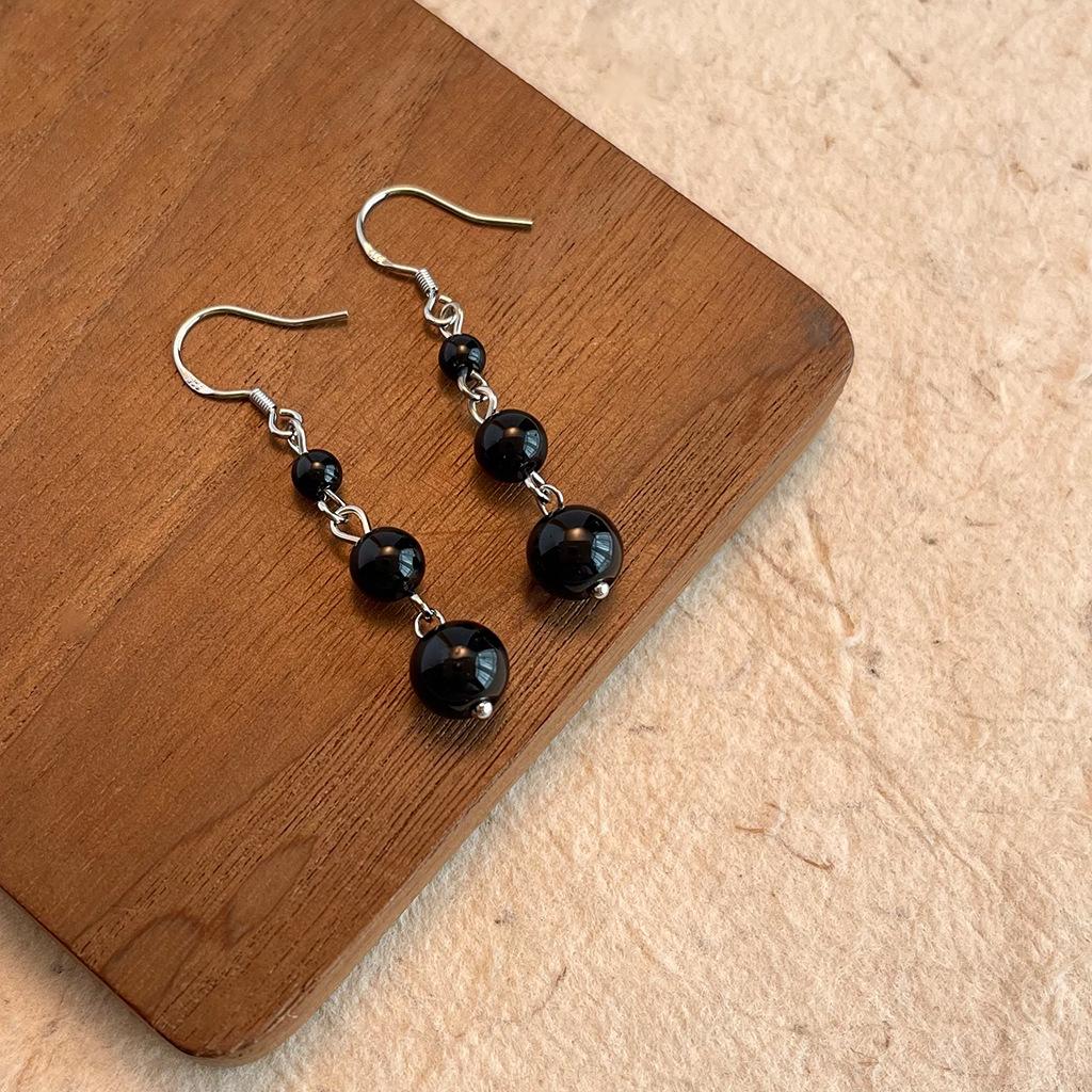 Серьги-подвески оригинального дизайна, этнический стиль, серьги из бисера из натурального камня, серьги в стиле ретро и персонализированные новые серьги в китайском стиле