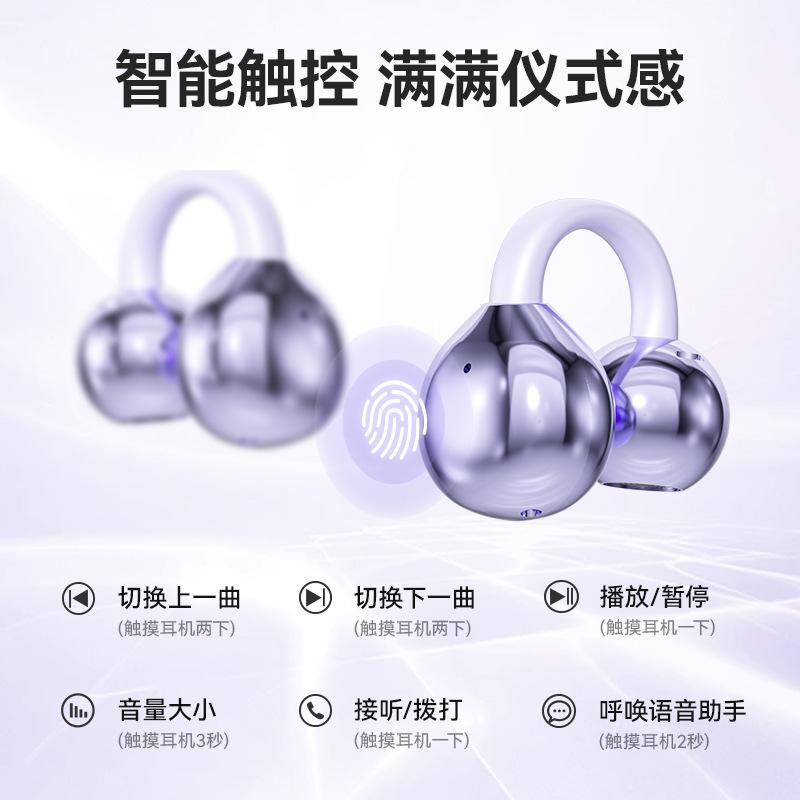 New M79Bluetooth earphones with battery level display screen, clip-on wireless headphones