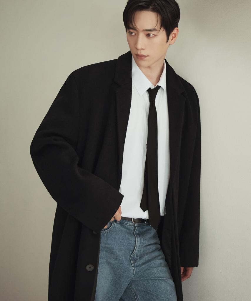 Draw Fit Premier Pure Cashmere Hidden Single Coat [Black]