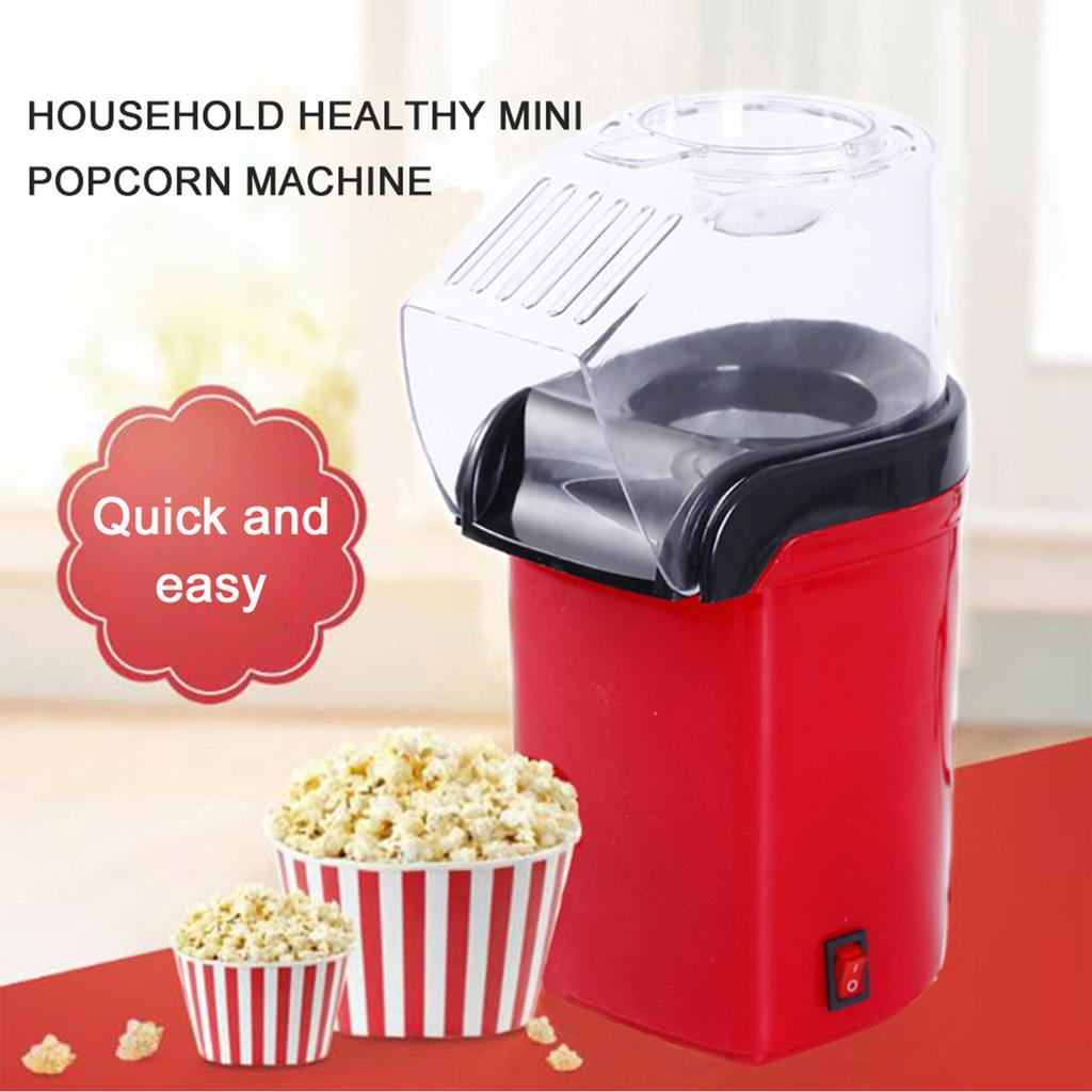 Popcorn Popper Popcorn Machine Maker 1200W Hot Cooker Start Easy Clean High Capacity for Parties Movie Nights
