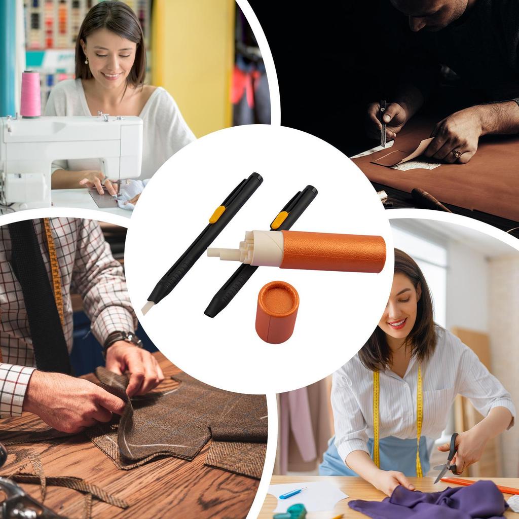 Invisible Marker with Refills Wax Crayons Sewing Craft Tool for Tailor Garment Craft For DIY Tailoring Cotton Leather Garment