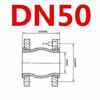 Фланцевый резиновый компенсатор DN50 по национальному стандарту