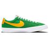 Nike Zoom Blazer Low Pro GT SB Lucky Green Gold Кроссовки унисекс Черно-белые Университетское золото DC7695-300