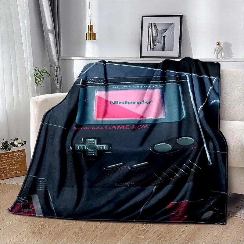 Одеяло для игровой консоли Game Boy GamePad в стиле ретро, ​​мягкое одеяло для дома, спальни, кровати, дивана, пикника, путешествия, офиса, одеяло, детское одеяло