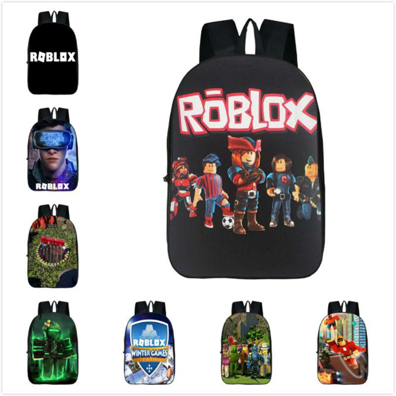 Школьный рюкзак Roblox для детей с большой вместимостью и прочным полиэстеровым материалом
