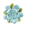 Набор для канзаши цумами дзаику Olympus Thread First, Брошь "Гортензия", В5,5 x Ш5,5 x Г2,5см, Светло-голубой, OLY-TZ11B