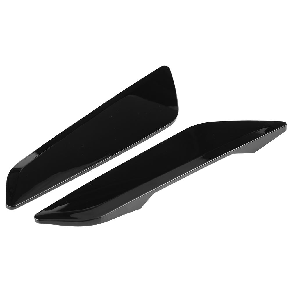 2Pc For BMW 5 Series G30 2017 2018 Fender Vent Outlet Cover Trim Decorative Sticker PiaNo Black