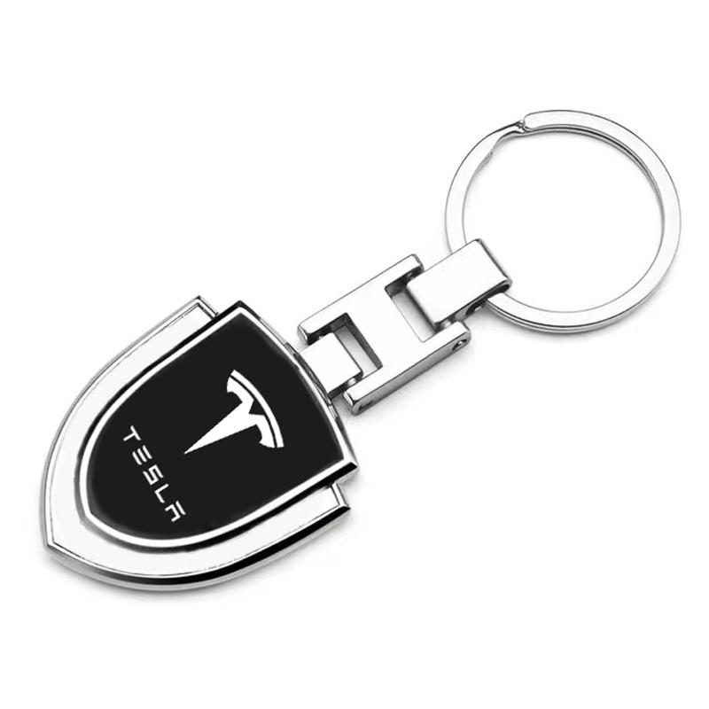 3D Metal Key Rings Car Logo Emblems Keychain Car Styling Accessories For Tesla Model Y Model S Model 3 Model X Space X