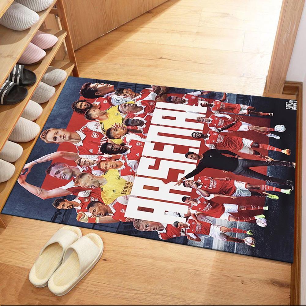 Arsenal Floor Rug Office Rug Suitable for Playrooms Bedrooms Kitchen Dormitory Anti-slip Rug Decorate Offices Birthday/Christmas Gift