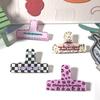 1 Piece Retro Binder Clip Vintage American Style Non-sticky Memo Pad Clip Kawaii Acrylic Scrapbook Snack Seal Clip Cute Student