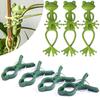 Садовые гаджеты Фиксаторы для растений в форме зеленой лягушки Клипсы для фиксации растений в форме ласточкиной рыбы Розы Лианы Помидоры Многоразовые клипсы ZYF