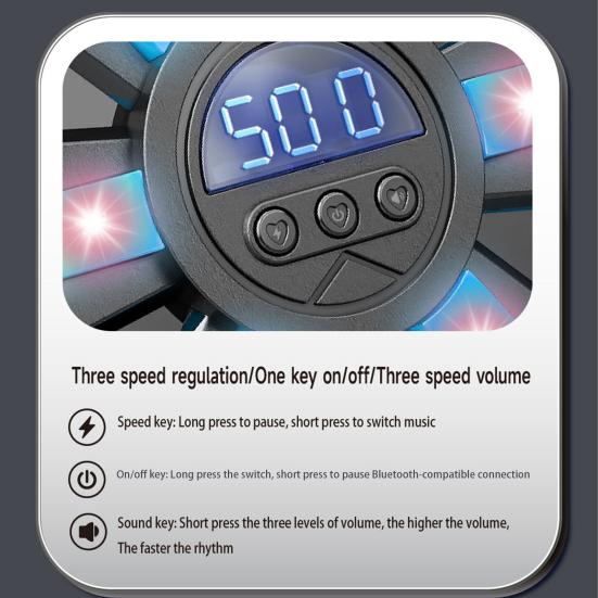 Music Boxing Machine with Gloves Wall Mounted 3 Speed Adjustable Smart LED Boxing