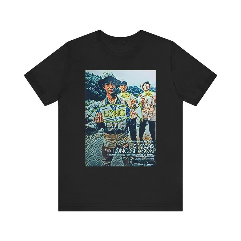 Fishunisexs Long Season Print Art Crew Jersey T Shirt