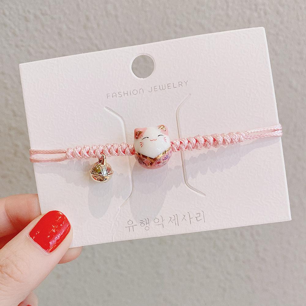 Cat Transfer Lucky Temperament Zodiac Hand Rope Fashion Jewelry Red Rope Bracelet Women Gifts