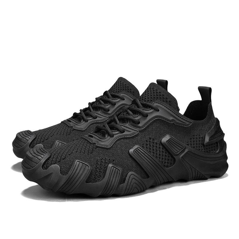 Повседневная спортивная модная обувь мужская трикотажная обувь для студентов весна-лето 2025 мужская обувь дышащая сетчатая обувь для подростков