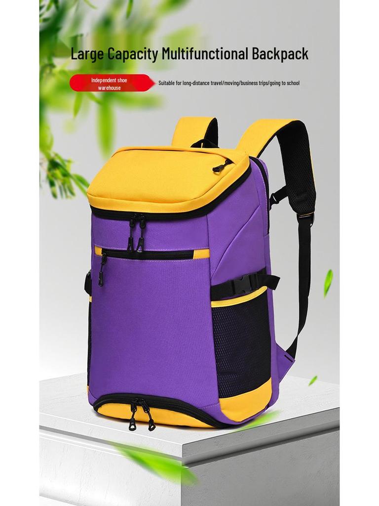 Большой многофункциональный рюкзак для бадминтона и тенниса с двойными плечевыми лямками и логотипом на заказ