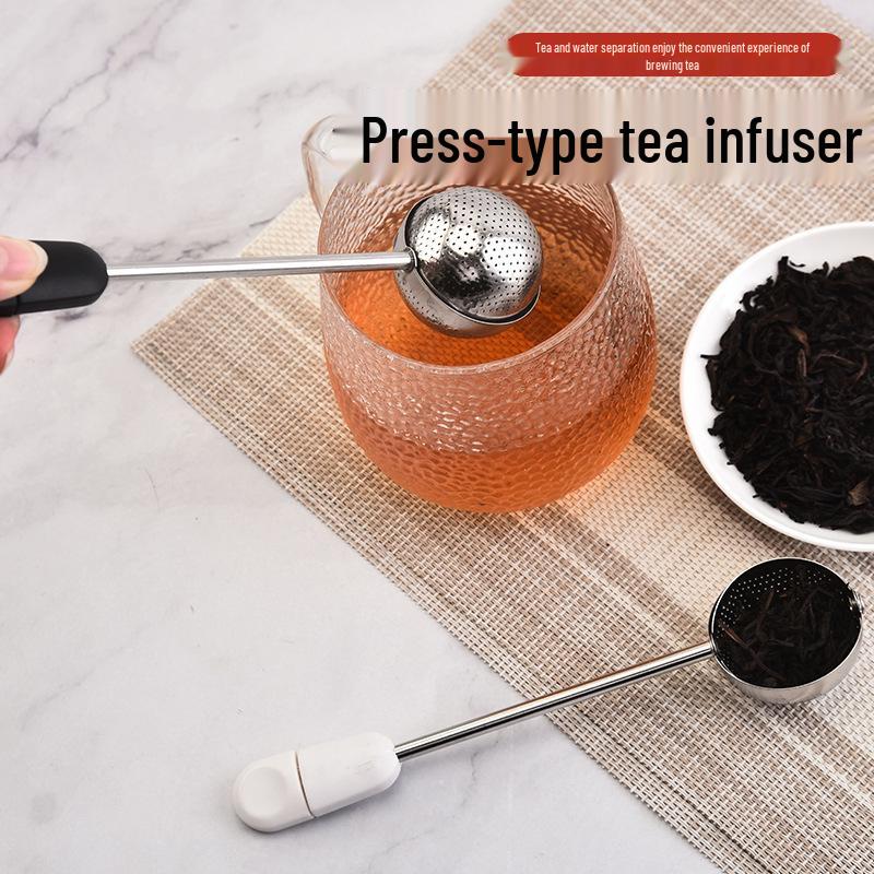304 Stainless Steel Rotating Tea Infuser Ball - Creative Round Tea Brewer & Strainer Separator