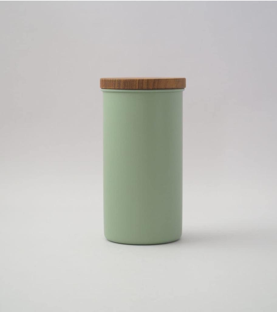 Кофейная банка Takakuwa Metal из нержавеющей стали, светло-зеленая, L 410378