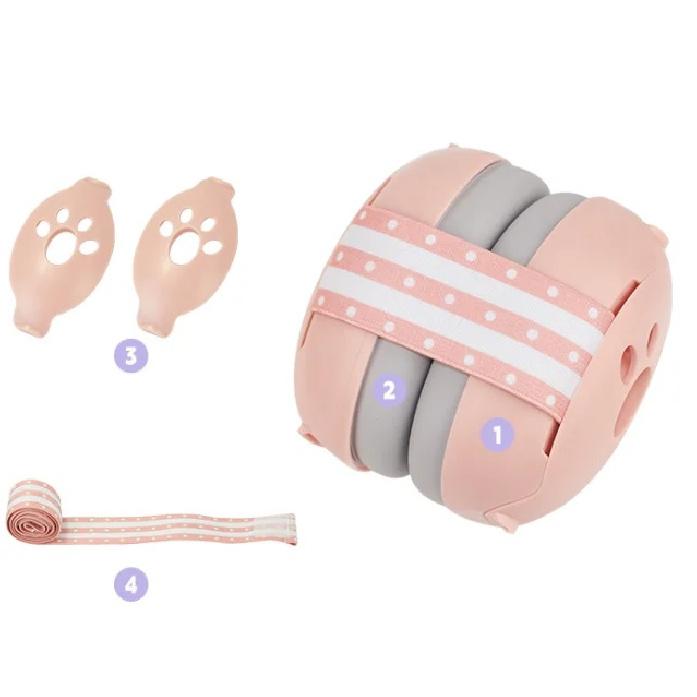 2-in-1 Baby Ear Protection Noise Cancelling Headphones Convertible Design Noise Reduction Earmuffs for Infant Improves Sleep