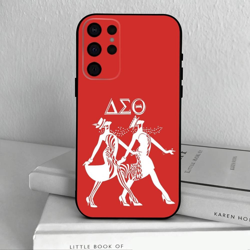 D-Delta S-Sigma T-Theta-A Phone Case For Samsung S25,24,23,22,30,21,10,9,Ultra,Plus,Lite,FE,4,5 G Soft Black Case