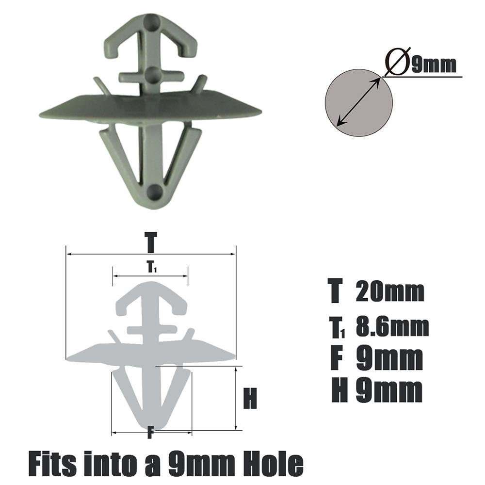 Пластиковые зажимы для Opel Vivaro Renault Trafic Iveco, боковой молдинг, нижняя защита, крепеж для обшивки двери 7703077421 500326896