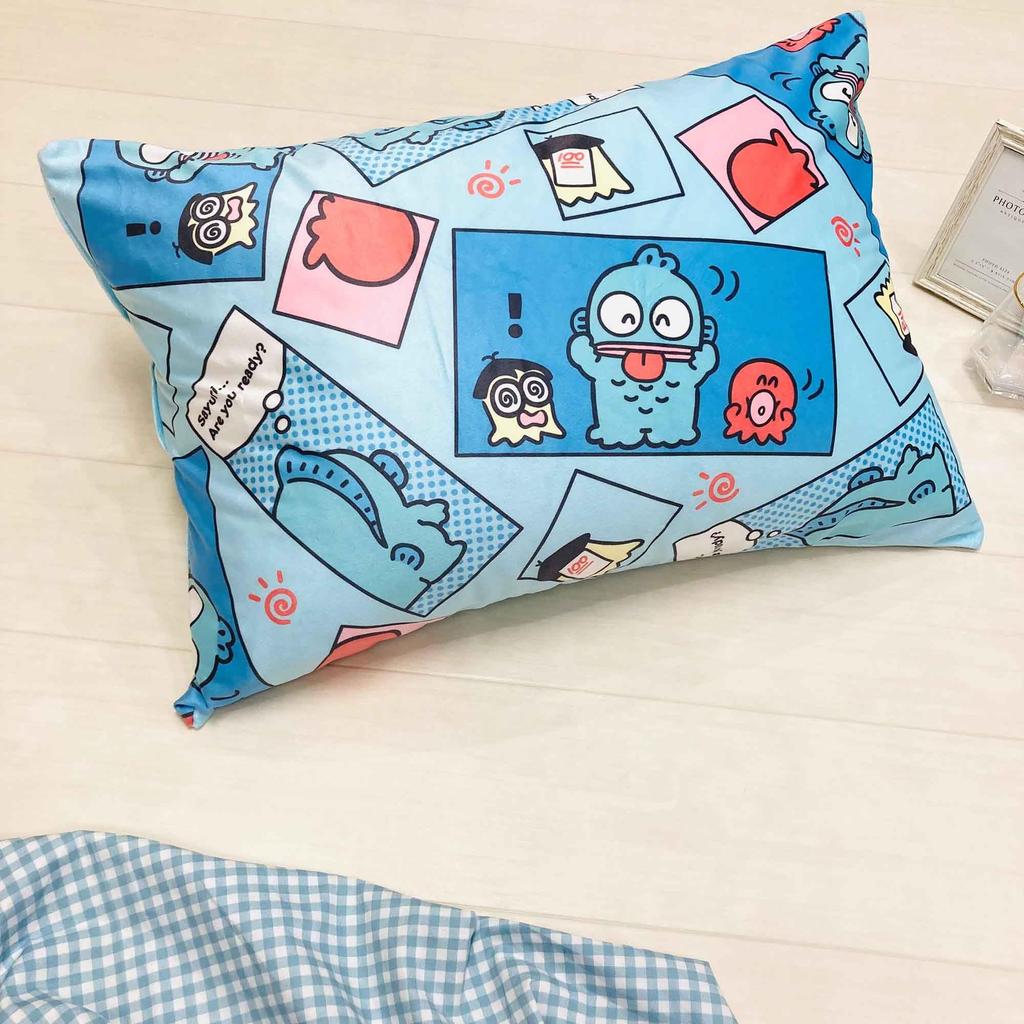 MORIPiLO Sanrio Hangyodon Pillowcase and Melting to the Suitable for Both Kids and Cute Plush Sanrio Morishita Pillow (Smooth Touch) 43x63cm, Adults,