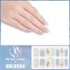 ZX 3D Waterproof No-Cure Gel Nail Wraps, Full Cover Japanese & Korean Style Spring & Summer Nail Stickers, Nail Patch Films