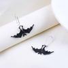 Сделай сам Ювелирные изделия Хэллоуин Серьги Ретро Имитация животного Подвеска Забавные серьги с летучими мышами Карнавал