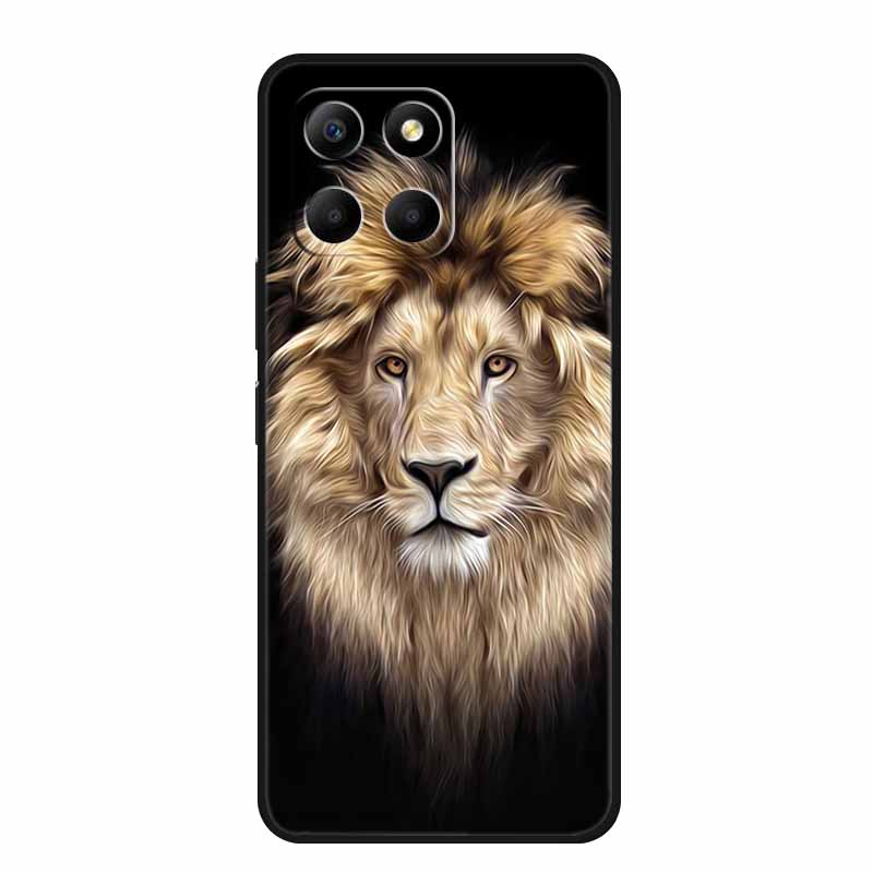 Мягкие силиконовые чехлы для Honor X8 5G Чехол x8 X8A 4G Волк Лев ТПУ Задние чехлы Для Huawei Honor X8 Чехлы для телефона HonorX8A Чехол Сумка