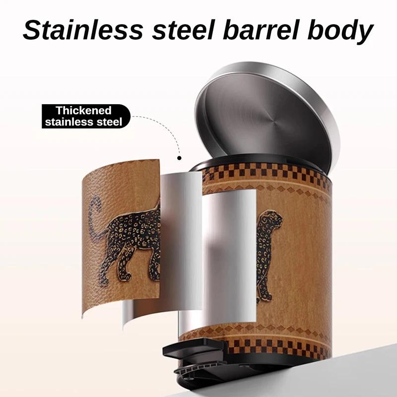 Винтажные мусорные баки, металлический мусорный бак, роскошная мусорная корзина для гостиной, большая емкость, отдельные мусорные баки, вещи для дома и кухни