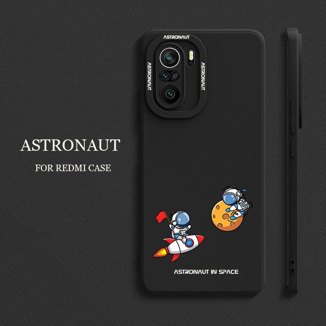 Чехол для Capa Funda Xiomi Xiaomi Poco F3 M3 Pro F 3 PocoF3, милый защитный чехол для космонавта, мягкие черные чехлы для телефонов Celular