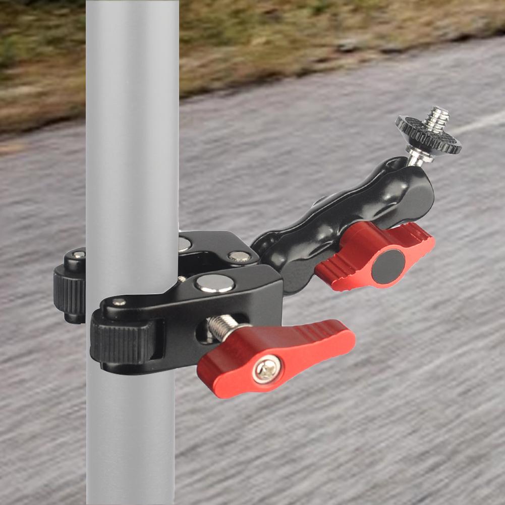 Зажим-шар с резьбой 1/4"-20, вращающийся зажим-магическая рука, суперзажим для GPS, телефона, монитора, видеосвета